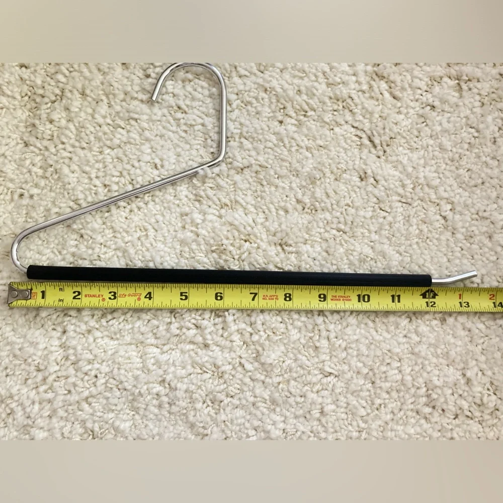 10 Chrome metal pant hangers